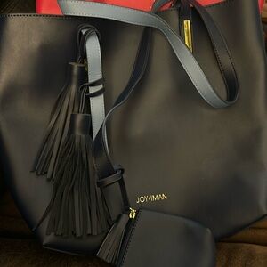 Joy&iman Navy satchel purse